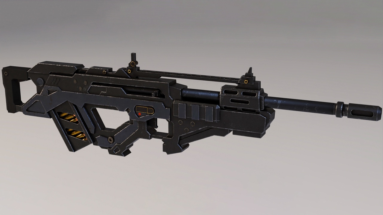 Media 1 for listing futuristic rifle