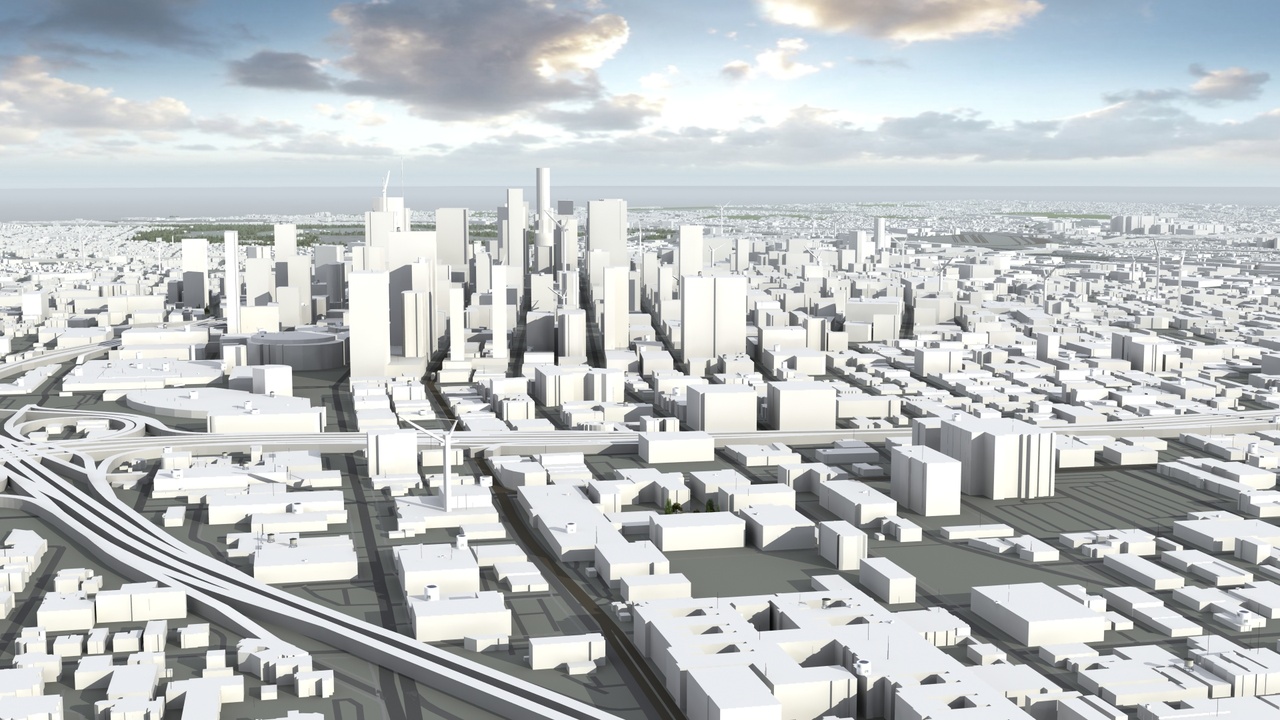 Media 1 for listing Los Angeles California Schematic 3D Model
