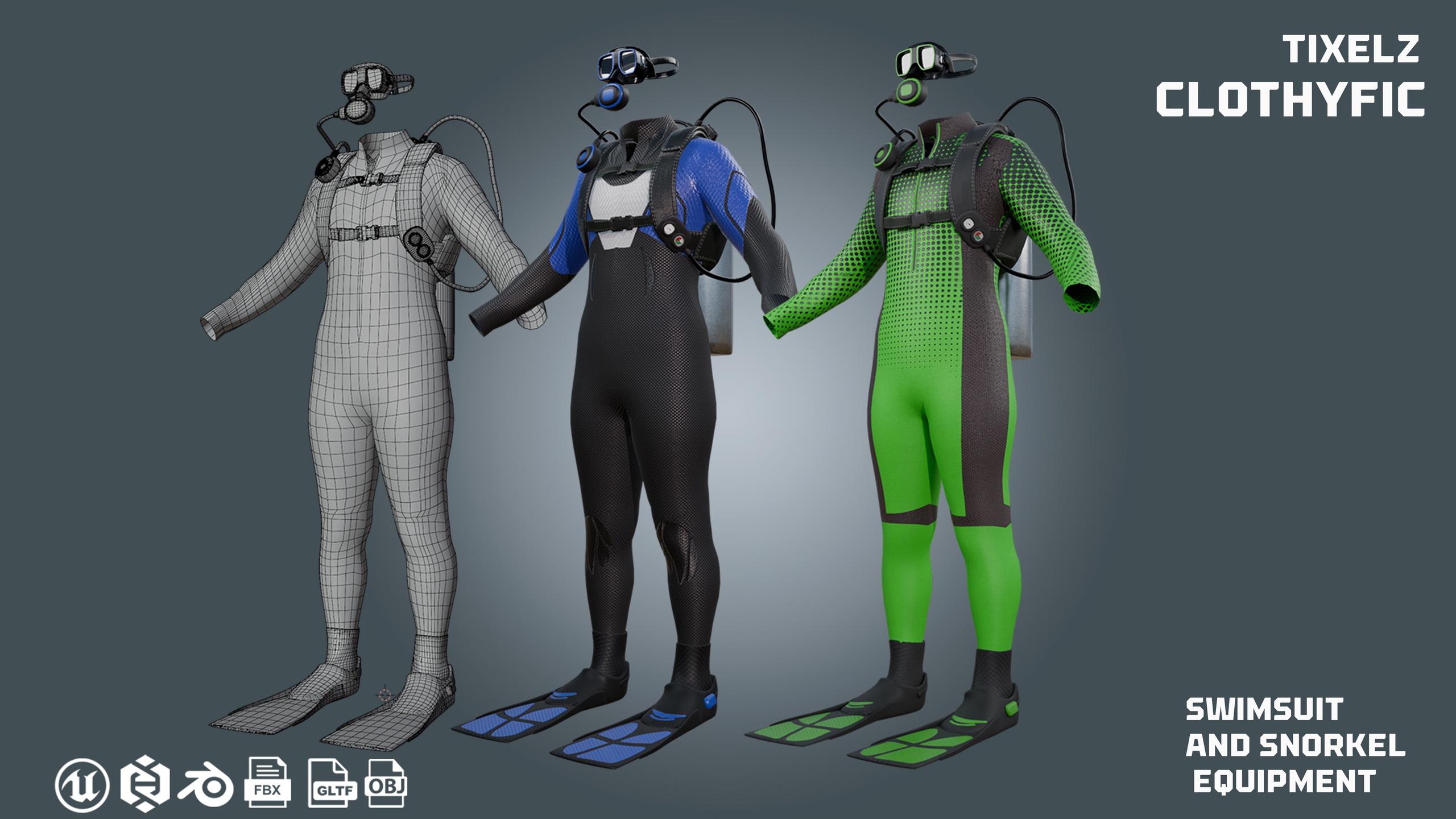 Media 1 for listing divers kit - clothyfic outfit