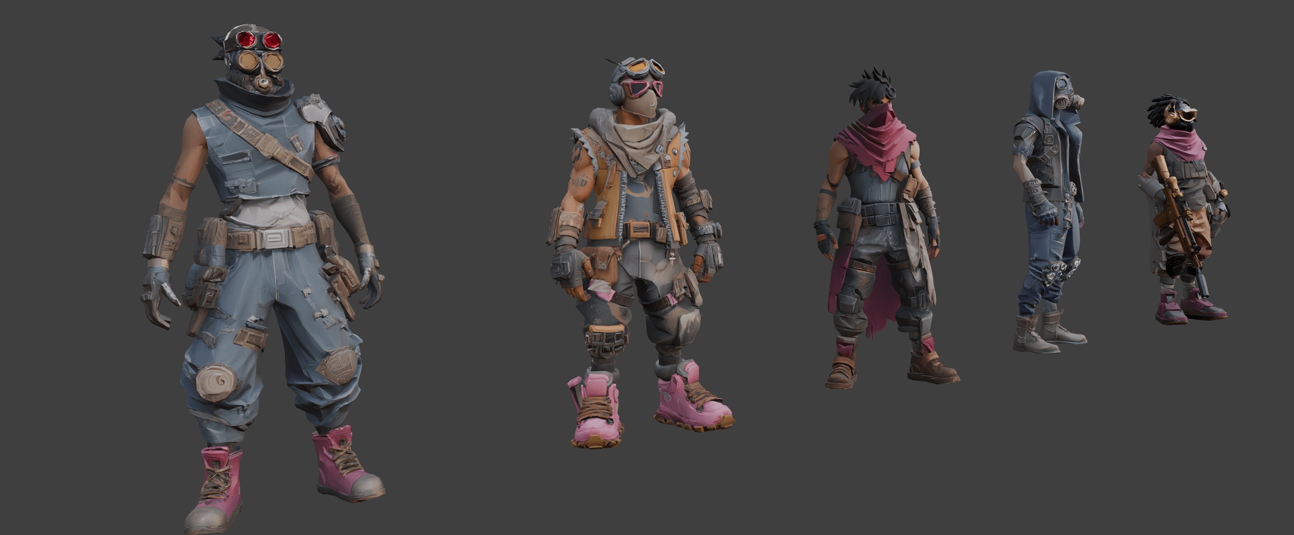 Media 1 for listing Cyberpunk Street Raiders🔫(LowPoly)