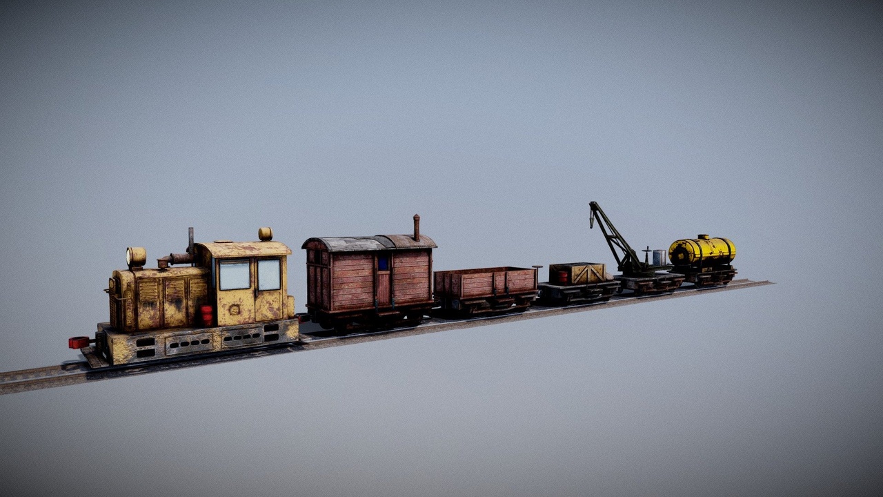 Media 1 for listing Train Vintage Industrial