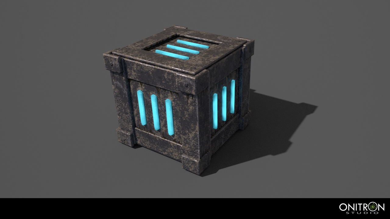 Media 1 for listing 3D Sci-fi Box – Game Ready (Low Poly)