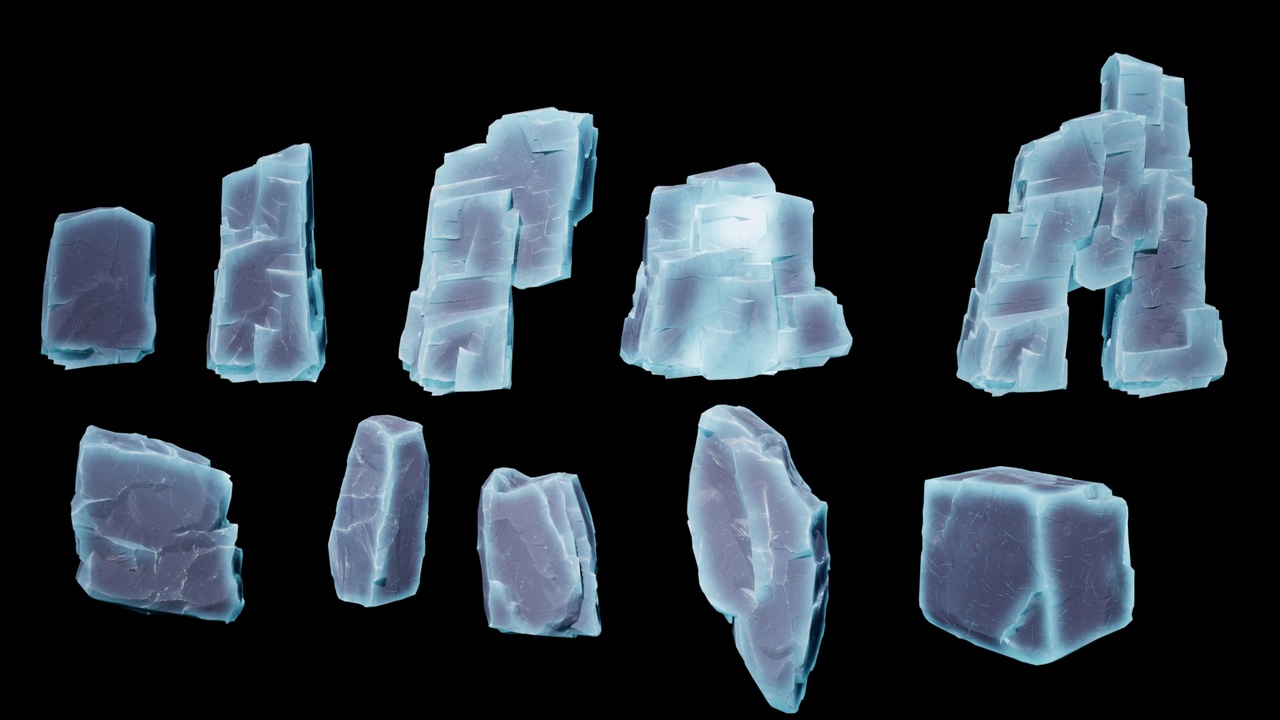 Media 1 for listing Cartoon ice cubes