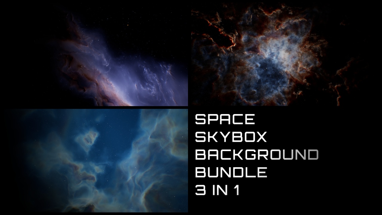 File multimediali per l'articolo Space Skybox Background Bundle: 1