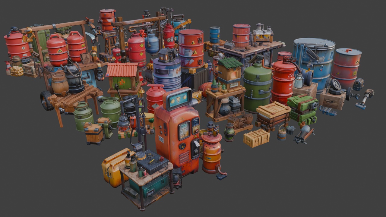 Media 1 for listing 🛠️ Various Stylized Street Props