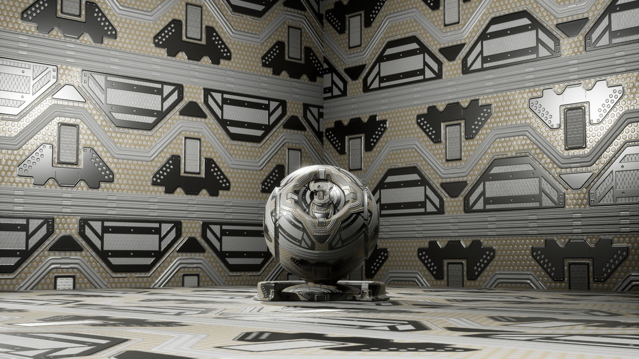 Media 1 for listing 4K Sci-Fi Material Pack – Futuristic Panels, Energy and Metal Surfaces