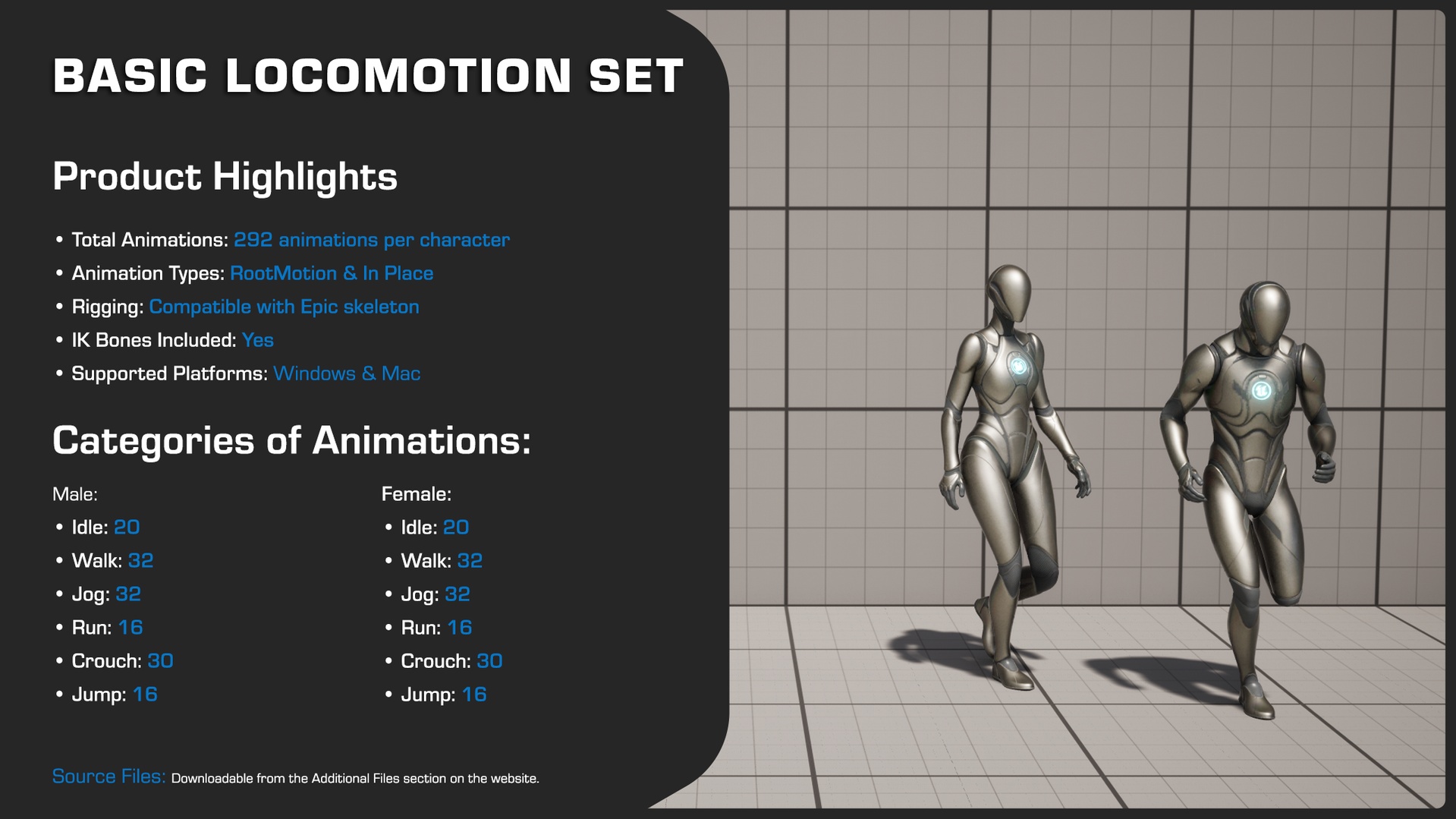 Media 1 for listing Basic Locomotion Set