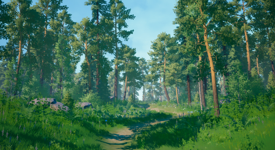 Stylized unreal engine. Stylized environment. forest environment texture. rainforest stylized. ojd forest stylized painting.