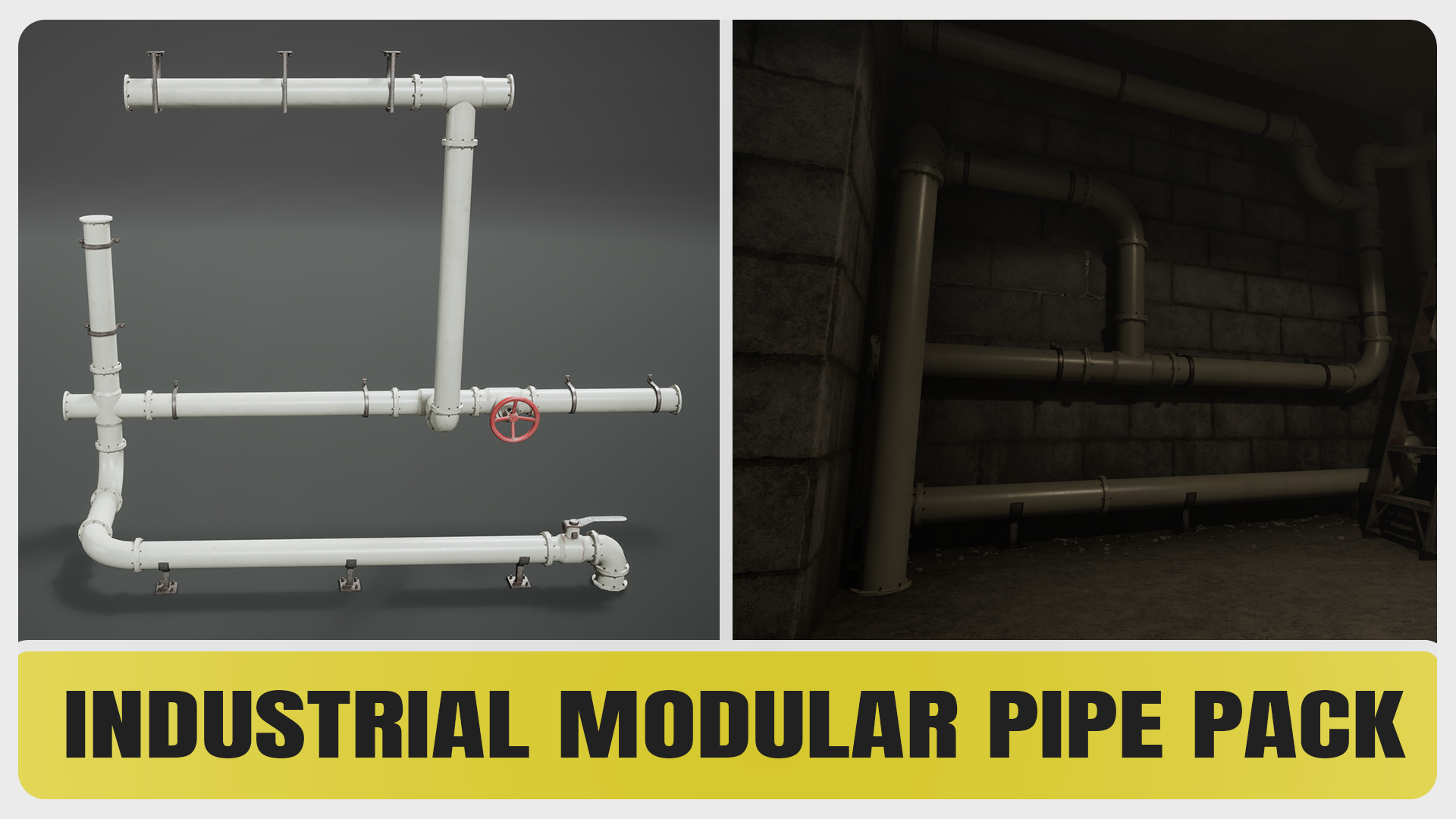 Prefab Pipes Packing Industrial Modular Pipe Pack Vol 1 | Fab