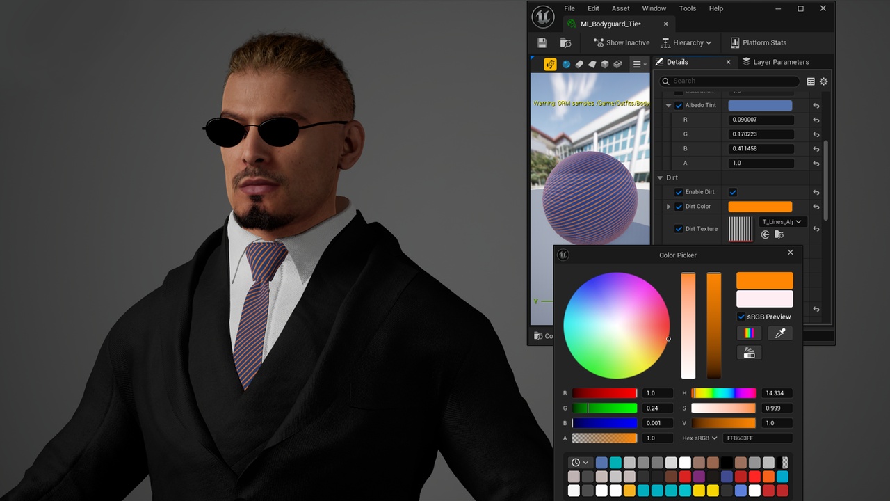 Media 1 for listing Bodygurad - Hitman - Mafia - Mob - Criminal - Business - Metahuman Outfit