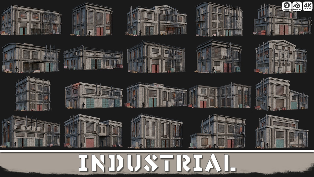 Media 1 for listing INDUSTRIAL with INTERIORS 4K PBR
