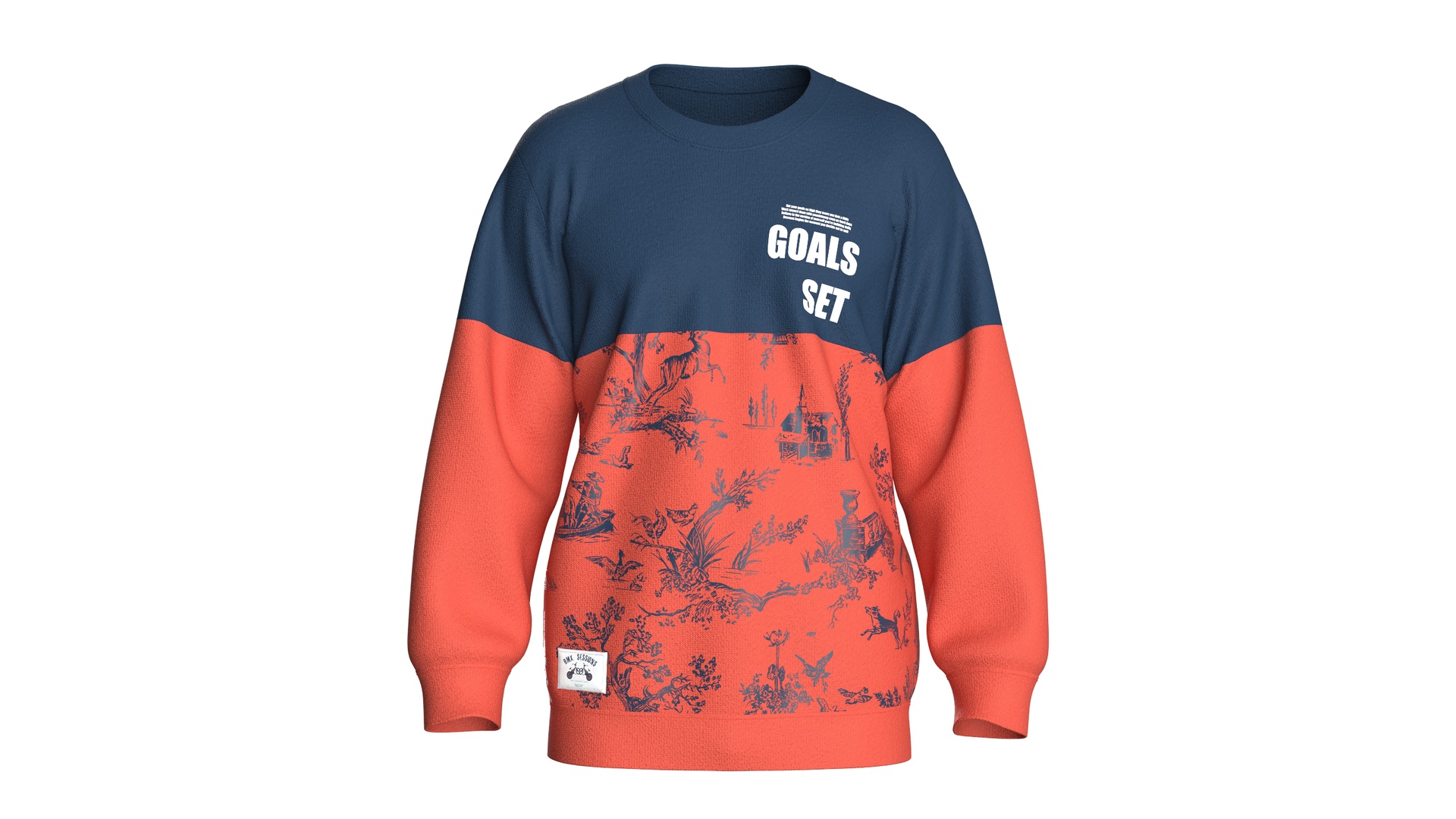 Media 1 for listing Men Printed Sweatshirt - GOALS SET | High Poly