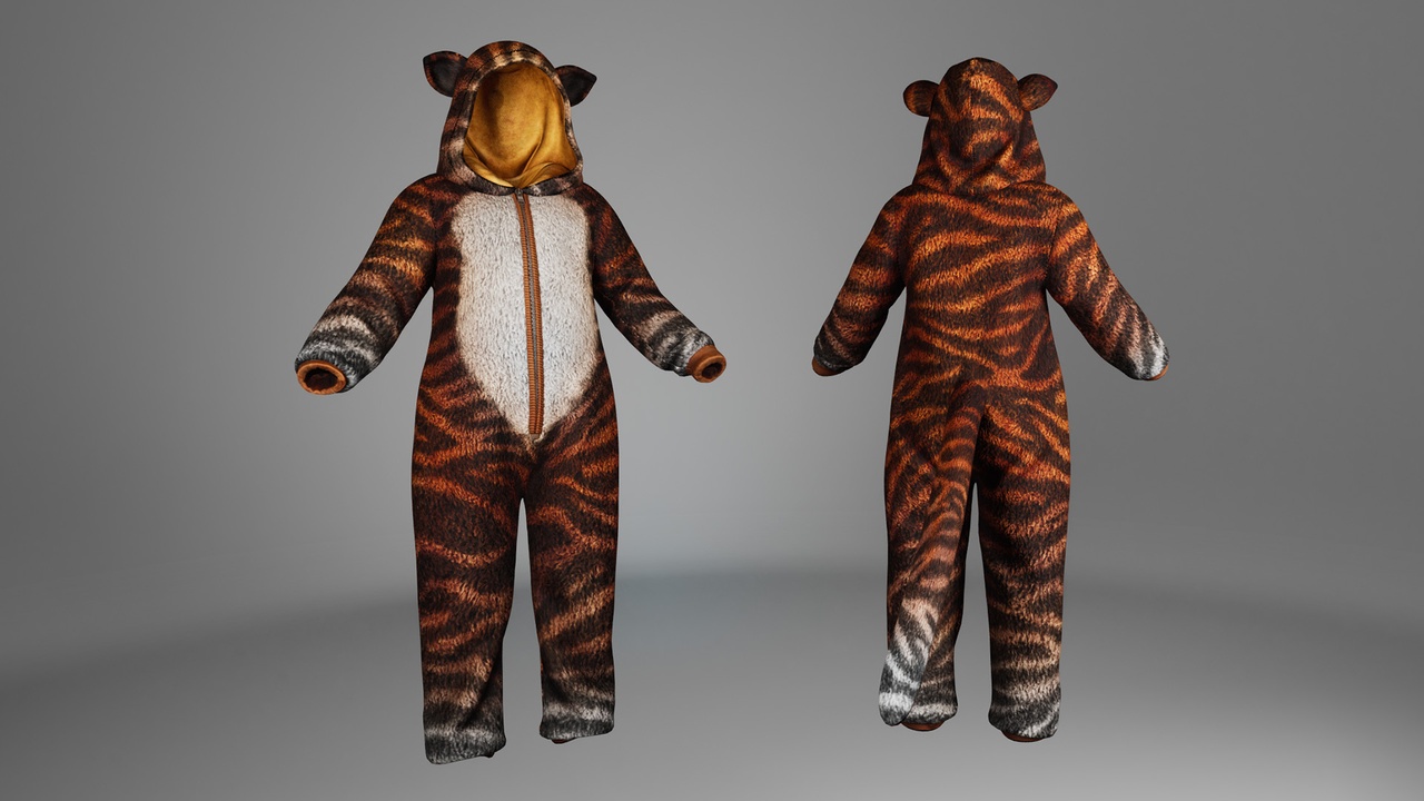 Media 1 for listing Lion Onesie – MetaHuman Outfit | UE5