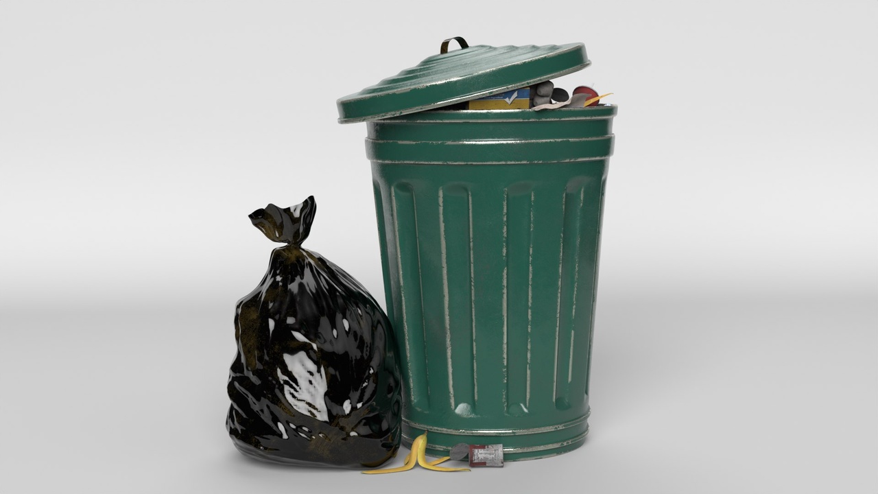 Trash Can Full 제품 등록을 위한 미디어 1개