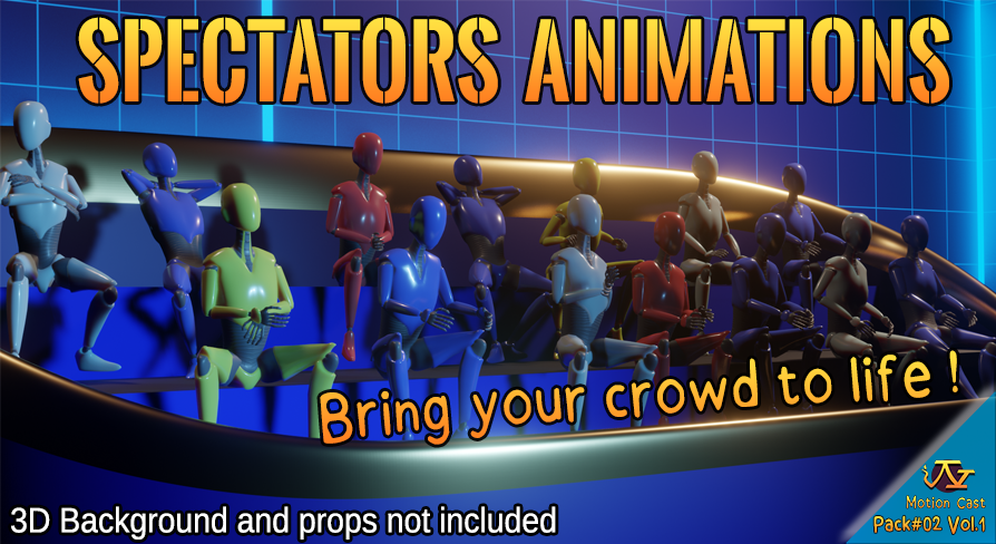 Spectators animations (Motion Cast#02 Vol.1) | Fab