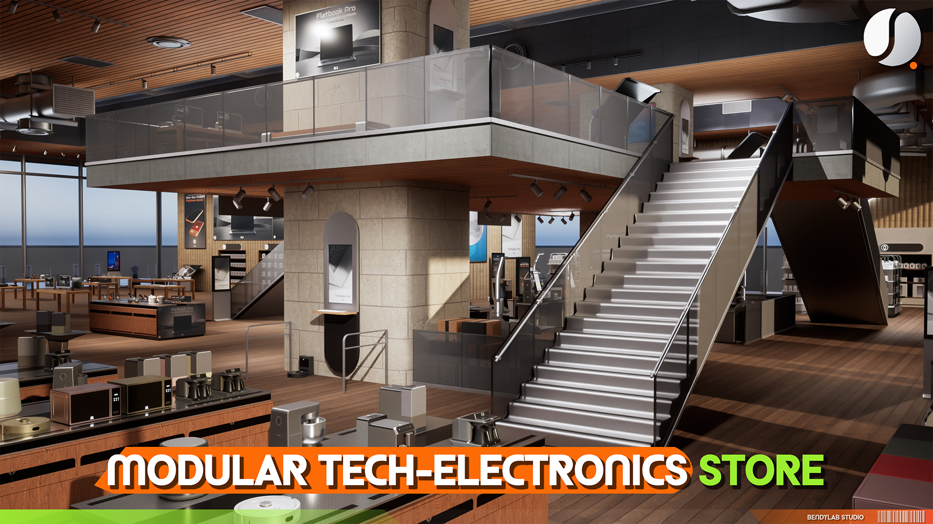 Modular Modern Tech Store & Electronics Showroom | Fab
