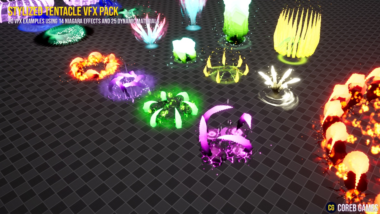 Stylized Tentacle VFX Pack | Fab