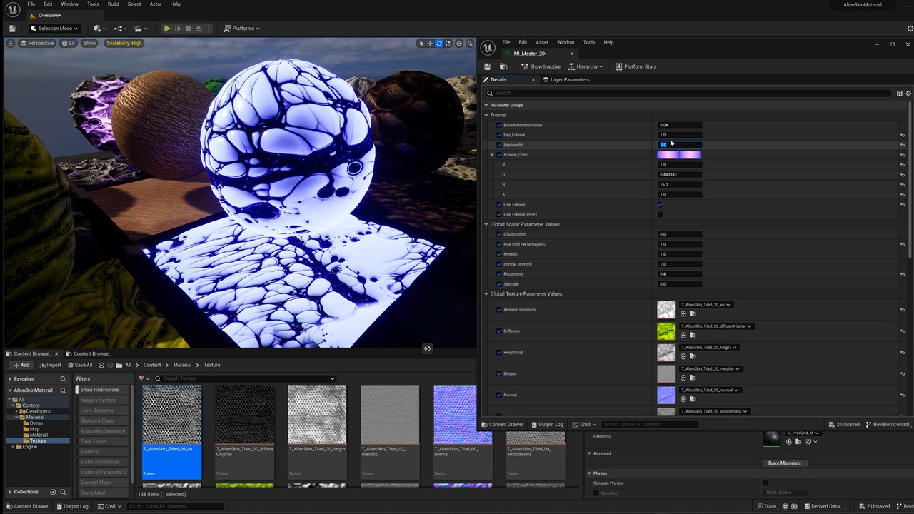 Media 1 for listing Alien Skin Material PBR