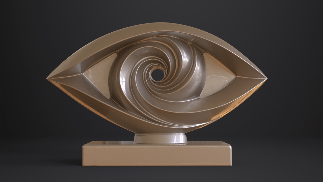 Media 1 for listing Spiral eye sculpture | 3D Print model