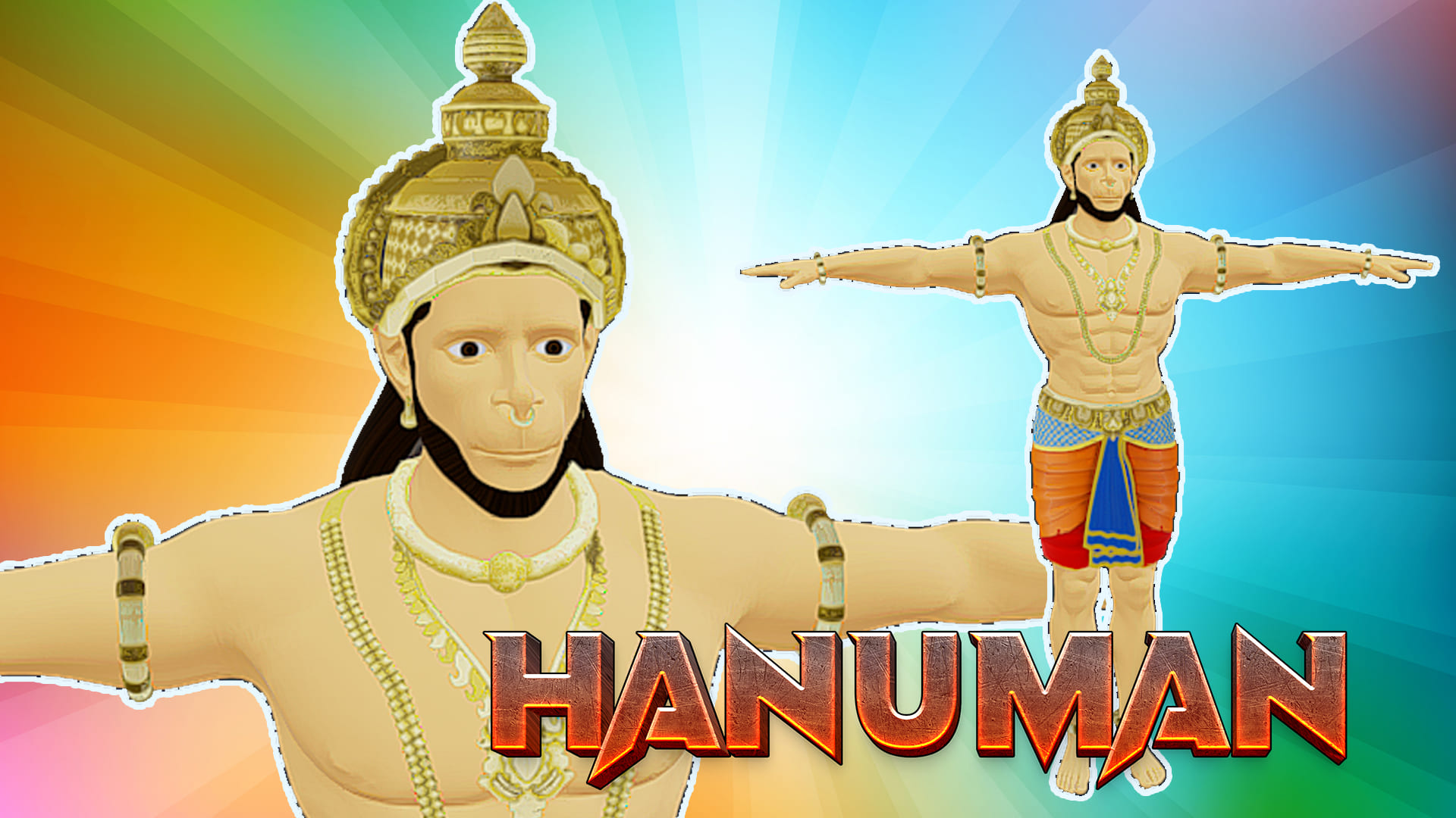 Lord Hanuman – Stylized 3D Character Model | Fab