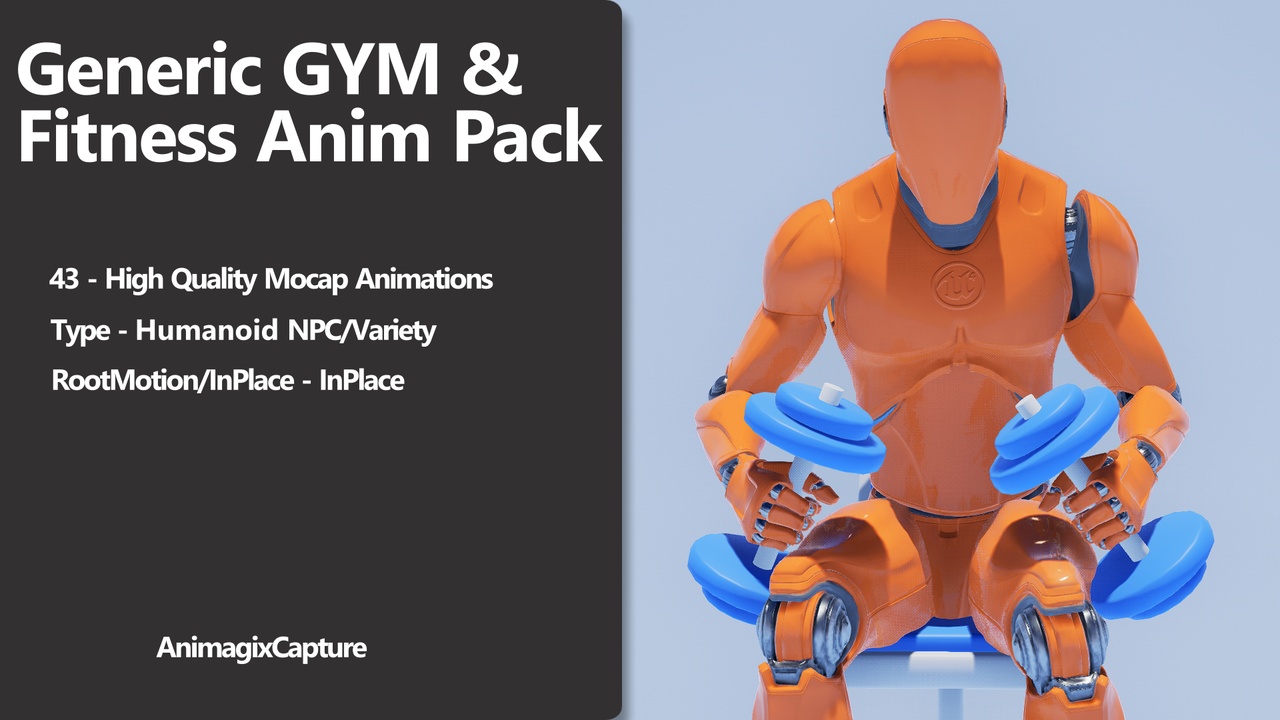 Media 1 for listing Generic GYM & Fitness Anim Pack