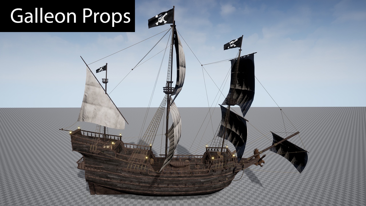 Media 1 for listing Pirates Galleon and Props
