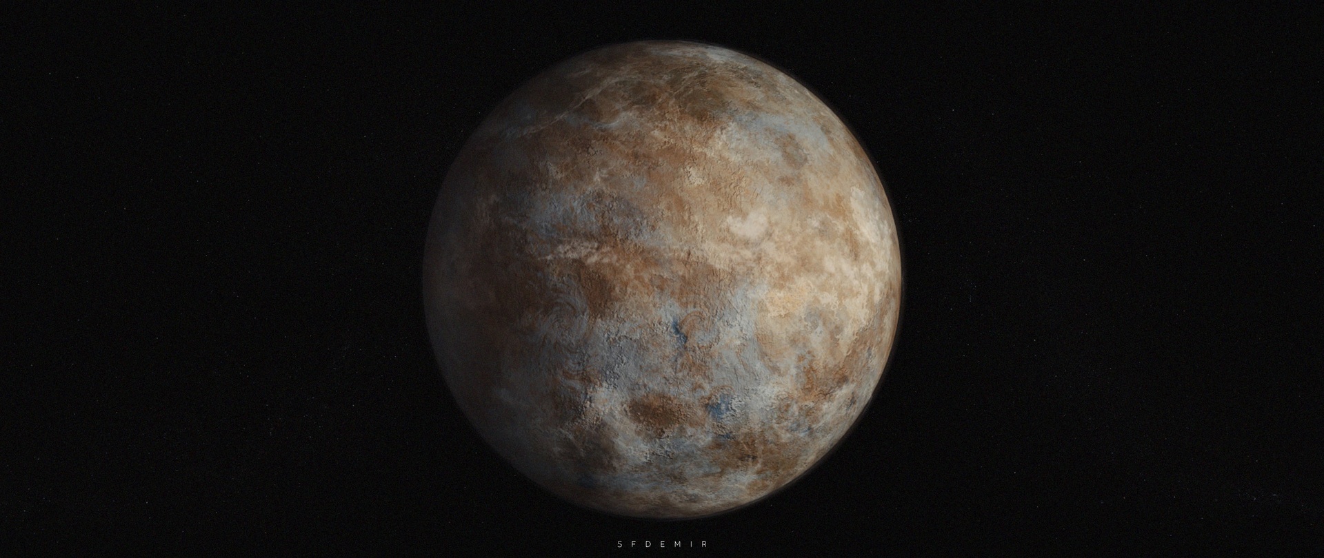 Media 1 for listing Planet Asteria – 3D Sphere Model with 4K PBR Planet & Atmosphere Textures