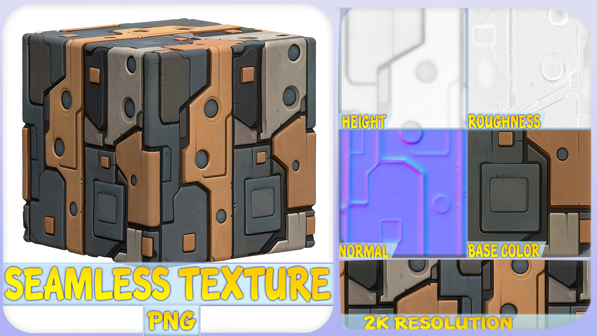 SciFi Seamless Texture | Fab