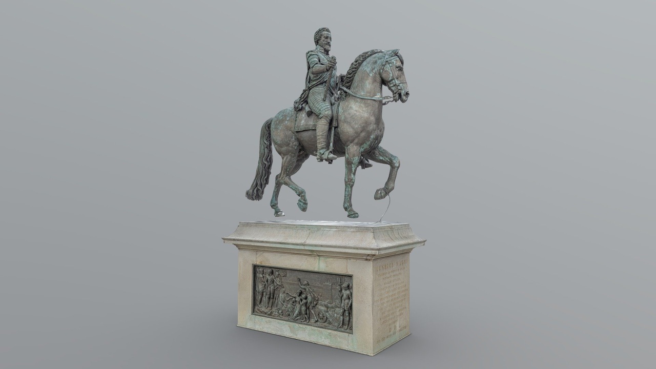 Media 1 for listing Equestrian statue of Henry IV, Paris - photogrammetry scan