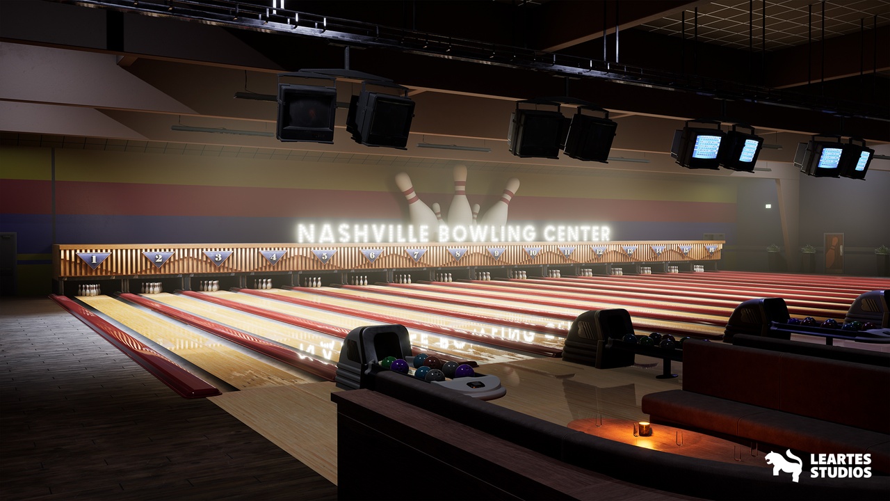Bowling Alley ( Bowling Alley Alley Street Interior Interior 3D Bowling Alley )