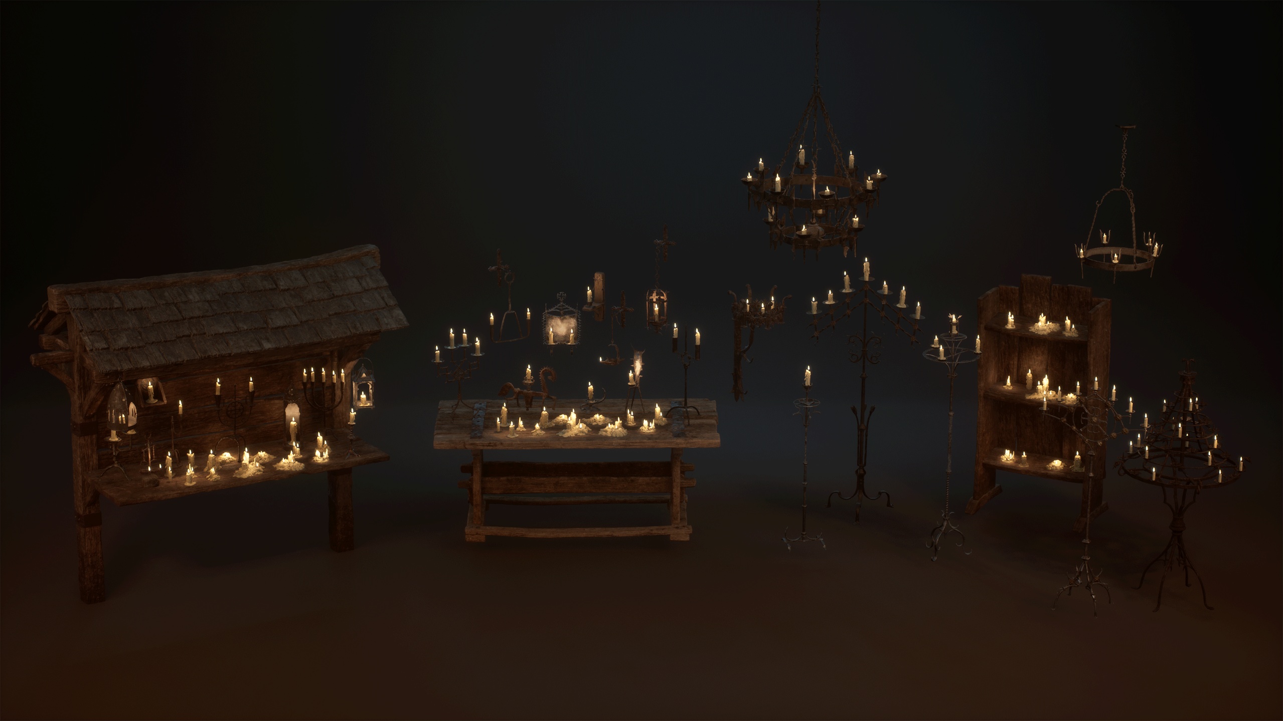 Media 1 for listing Dynamic Candle Lighting System BUNDLE - UE5
