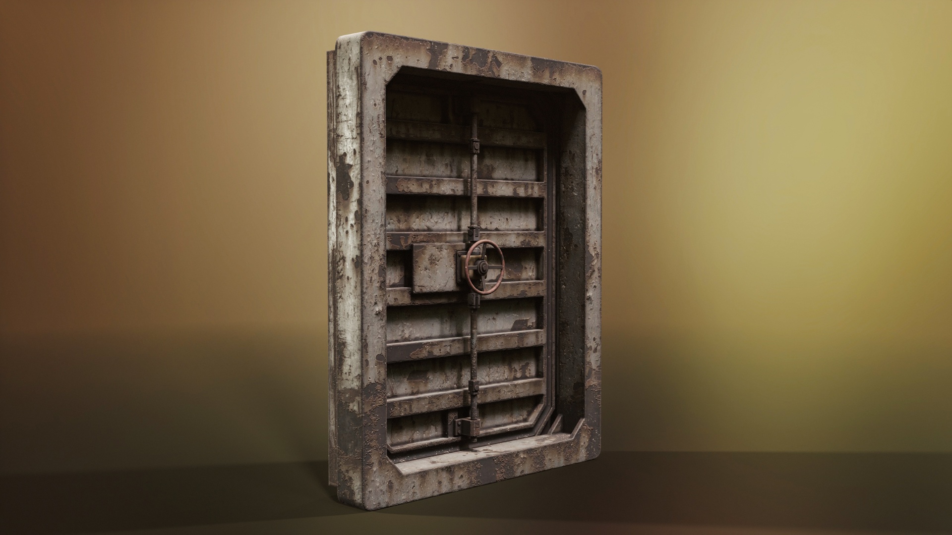 Media 1 for listing Bunker door / Bunker gate 05 Low-poly 3D model