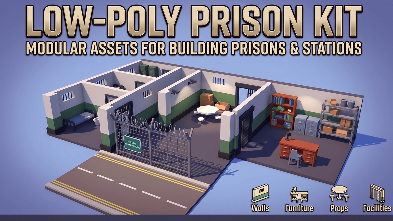 Media 1 for listing Modular Prison Pack – Modern Style , Inside & Out