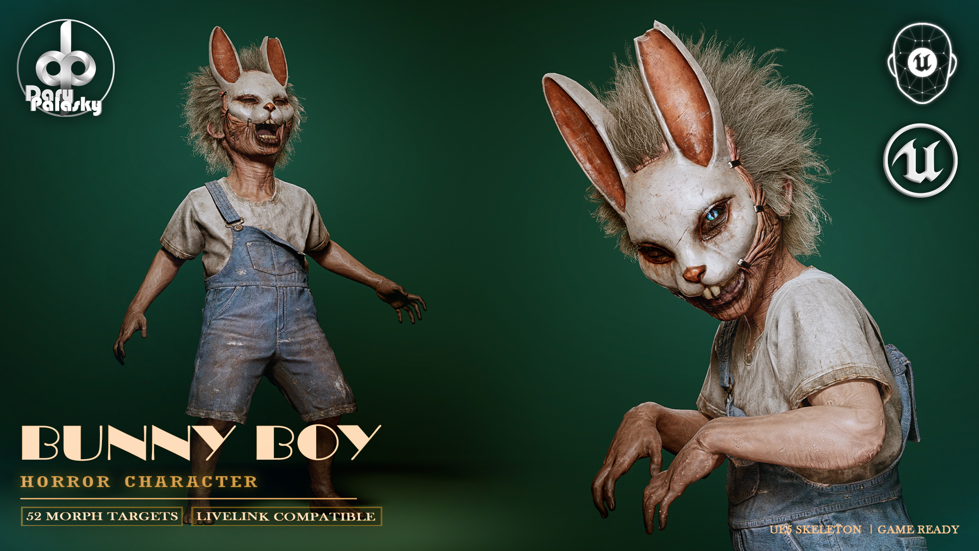 Bunny Boy – Horror Character | Morph Targets | UE5 | Fab