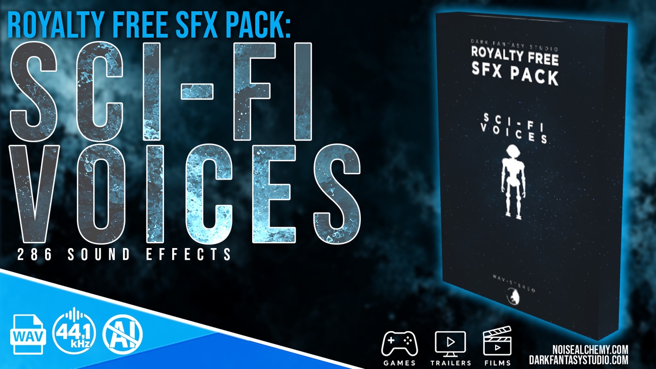 Media 1 for listing SCI-FI VOICES – 286 Sound Effects