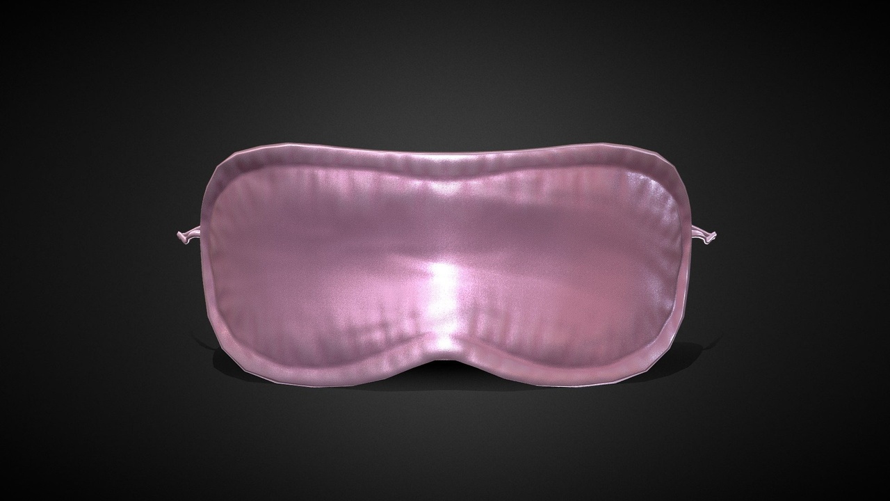 Media 1 for listing Realistic Silk Sleep Mask - Low Poly 3D Model for Games, VR, and AR Projects