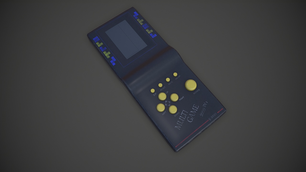 Media 1 for listing Brick Game Retro Handheld Gaming Console Low-poly PBR
