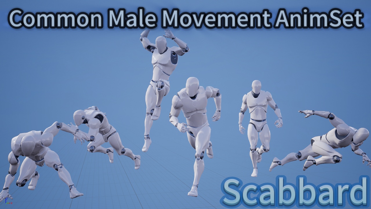 Media 1 for listing Common Male Movement AnimSet