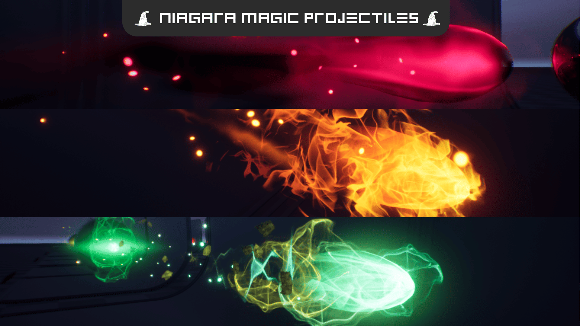 Niagara Magic Projectiles (Projectiles, Niagara Projectiles, Magic VFX ...