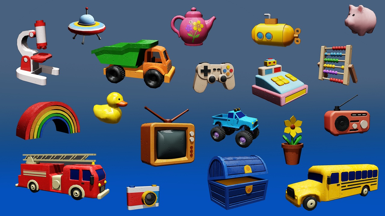 Media 1 for listing Toys Collection - Lowpoly