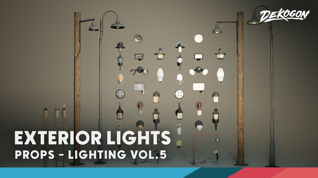 Media 1 for listing Lighting VOL.5 - Exterior Lights (Nanite and Low Poly)