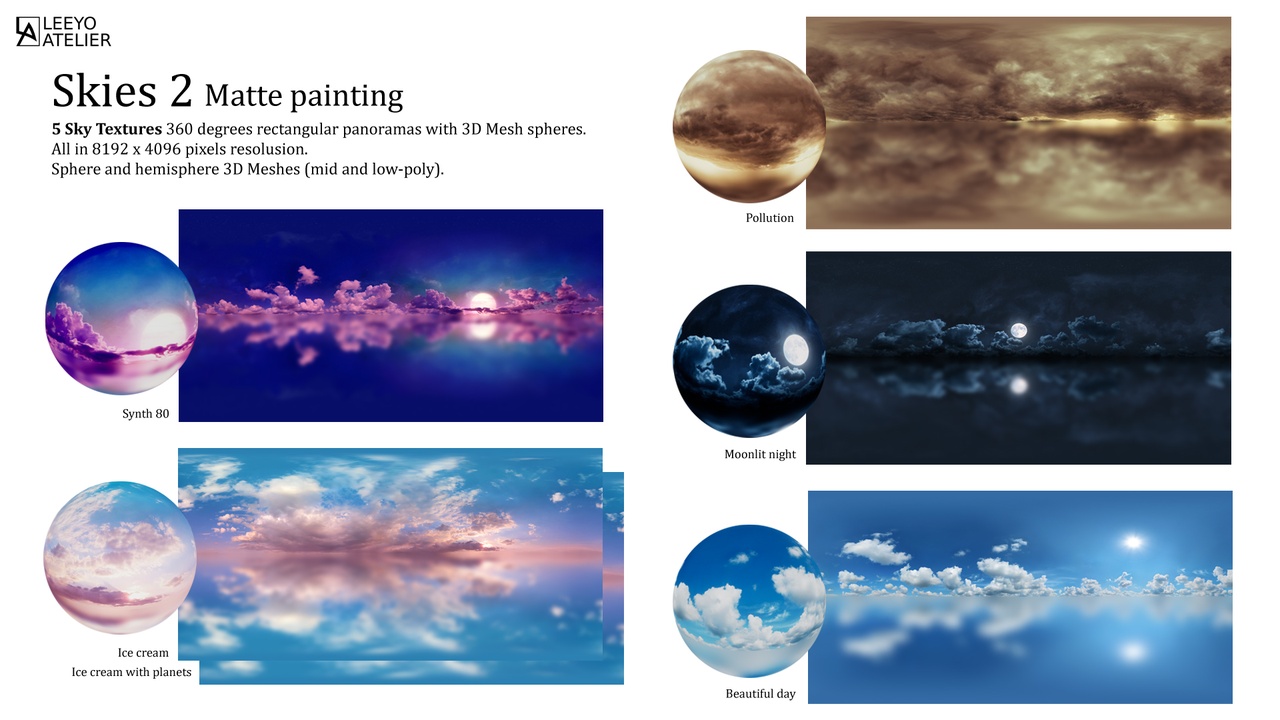 Media 1 for listing Skies 2 - Matte painting