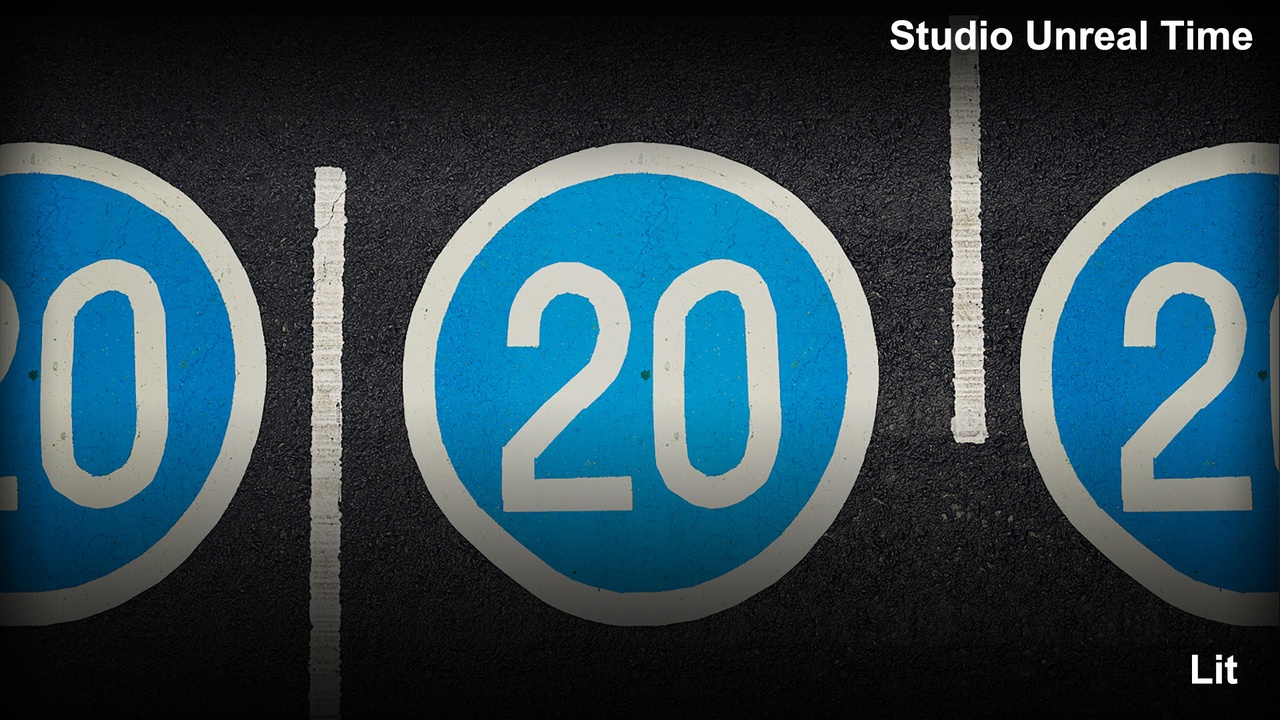 Media 1 for listing Korea Road Paint Decal Speed Limit 20 Type 1