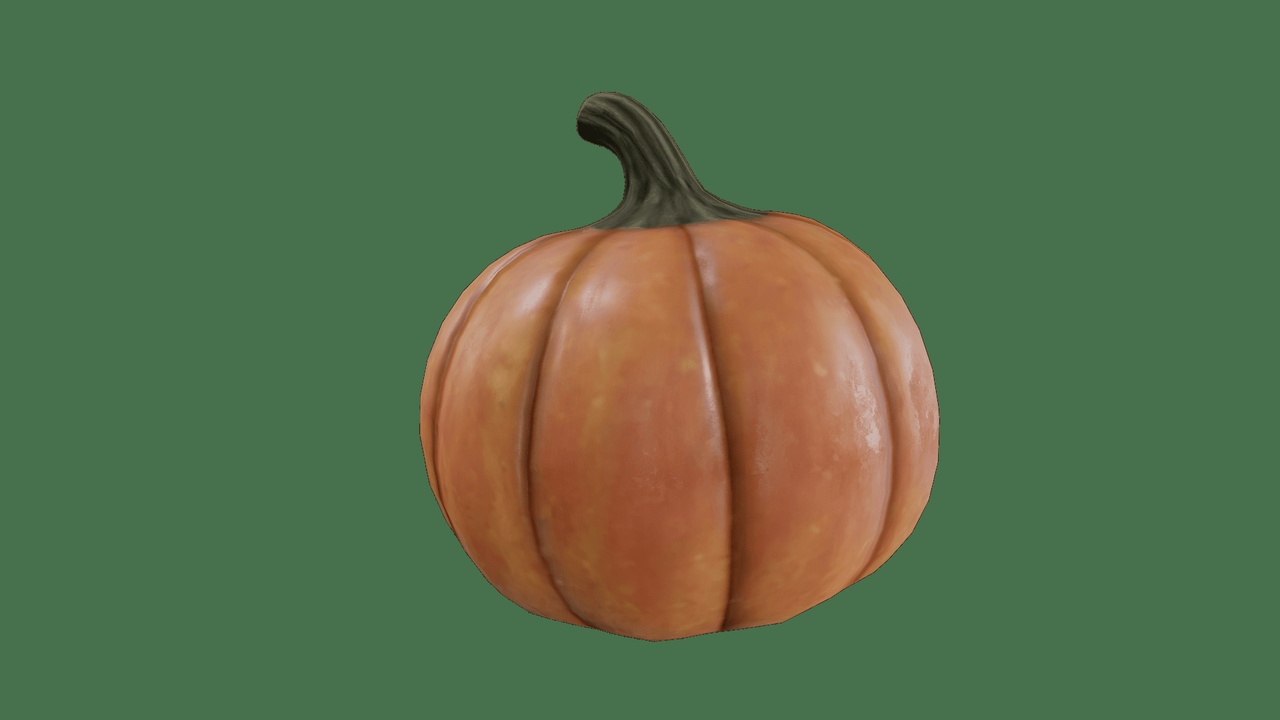 Media 1 for listing Stylized Pumpkin – Game-Ready 3D Asset