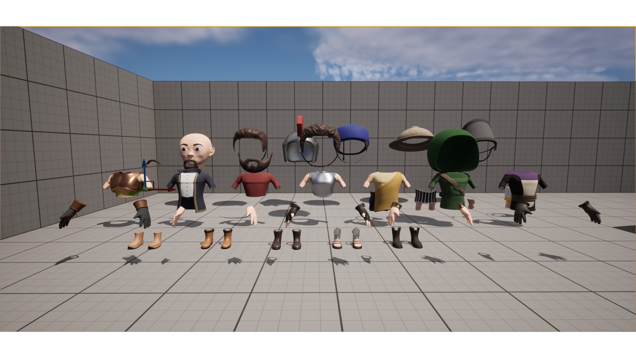 Media 1 for listing Modular Human Units - Stylized Ancient Greek