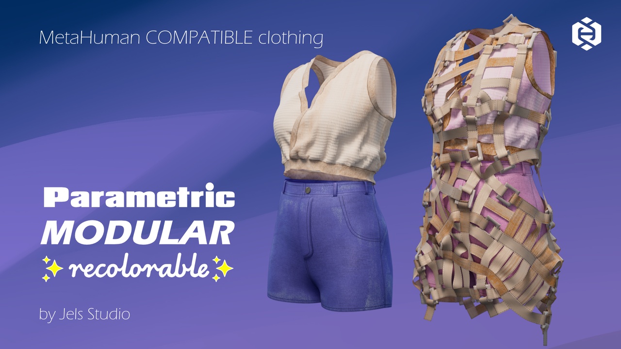 File multimediali per l'articolo OoMH-02- shirt and shorts with belt and buckle details - Metahuman clothing: 1