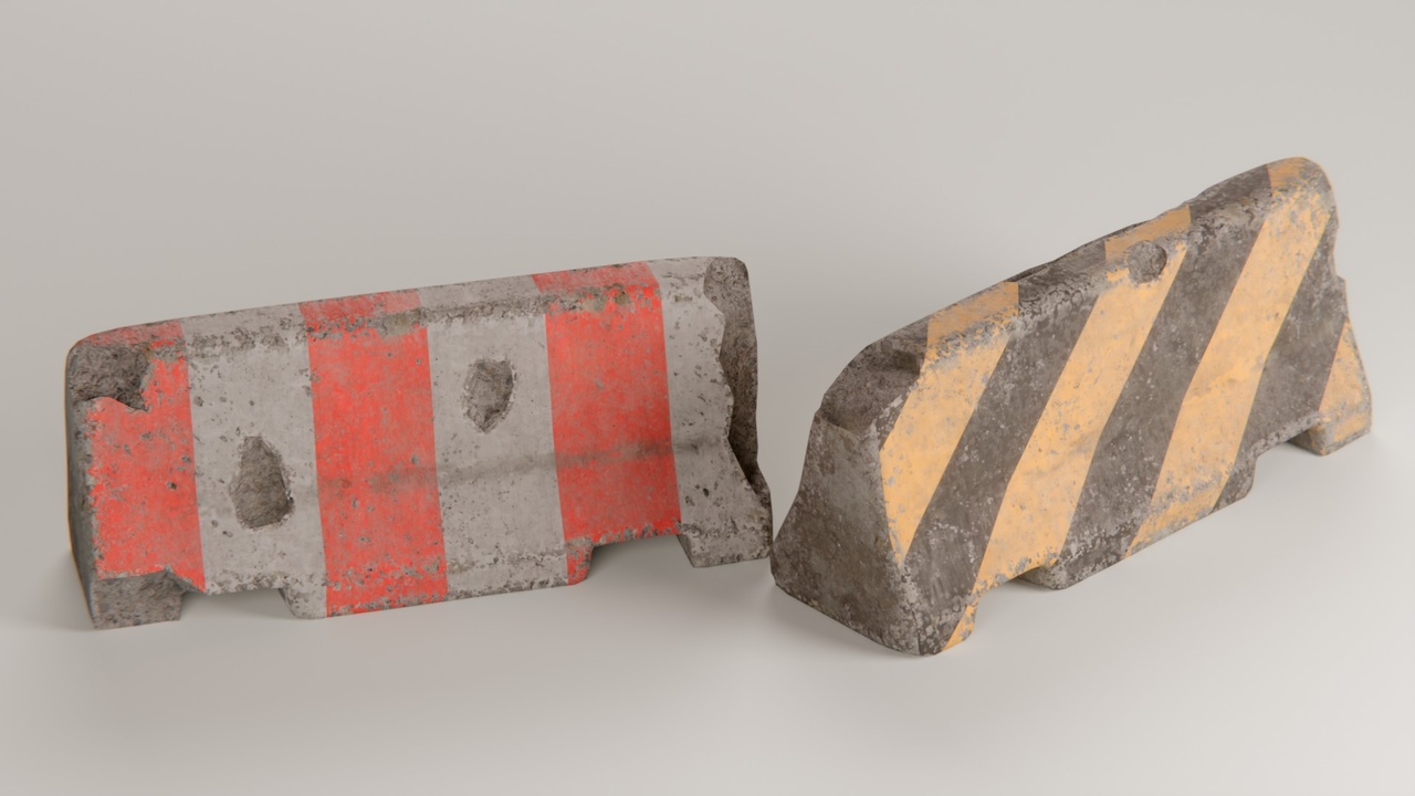 Media 1 for listing Weathered Concrete Barriers