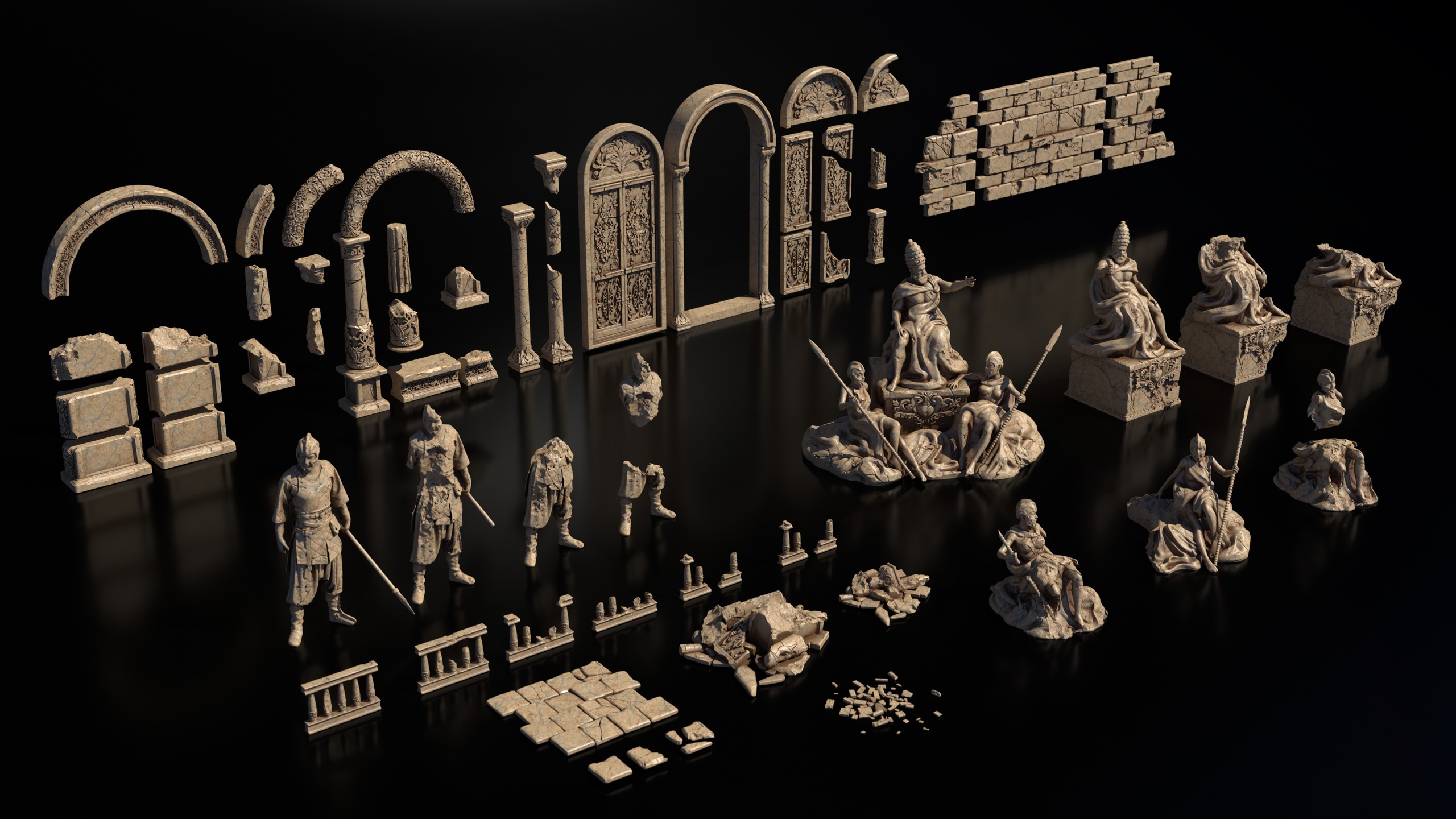 Media 1 for listing Echoes of Empire – Ancient Rome-Inspired Kitbash Set