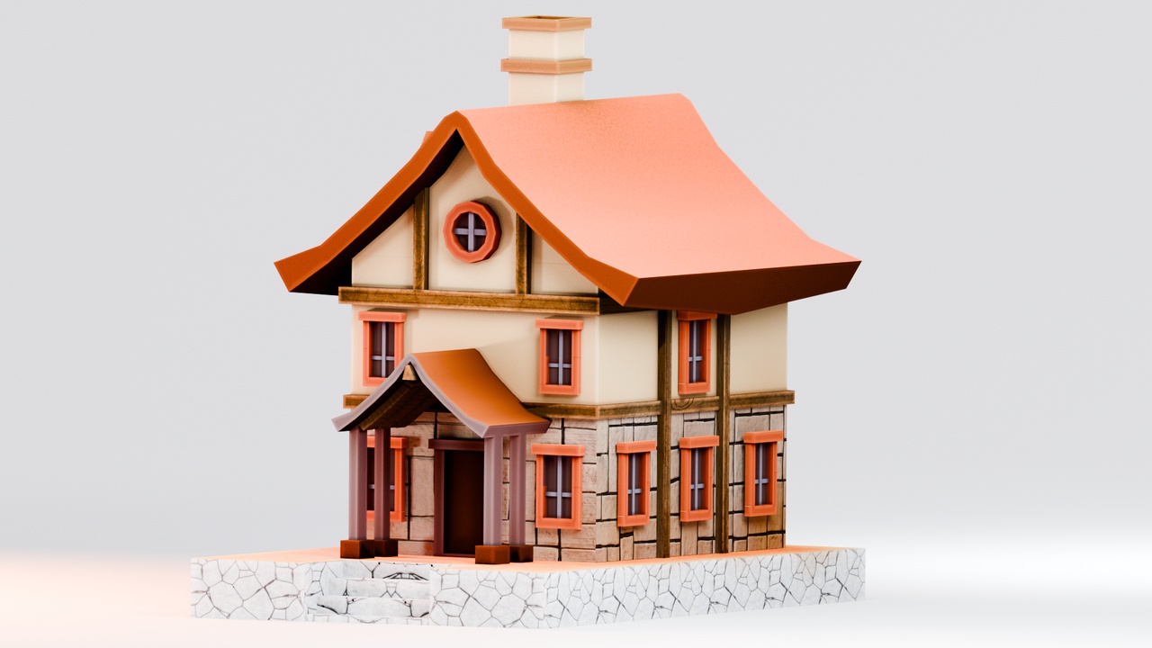 Media 1 for listing Stylized Autumn Landscape - House 2