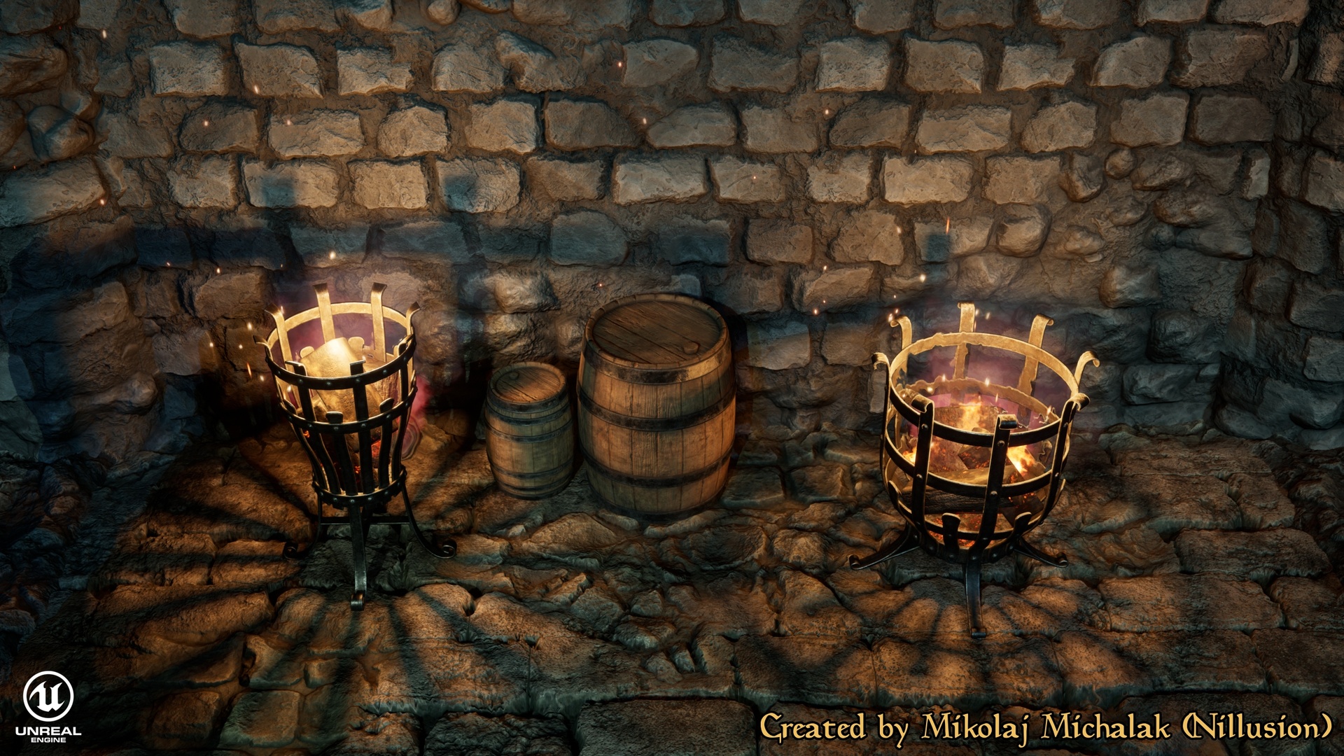 Media 1 for listing Medieval Fantasy Lights - Braziers, Torches & Sconces Pack